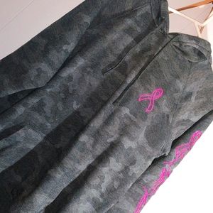 Camo breast cancer awareness hoodie